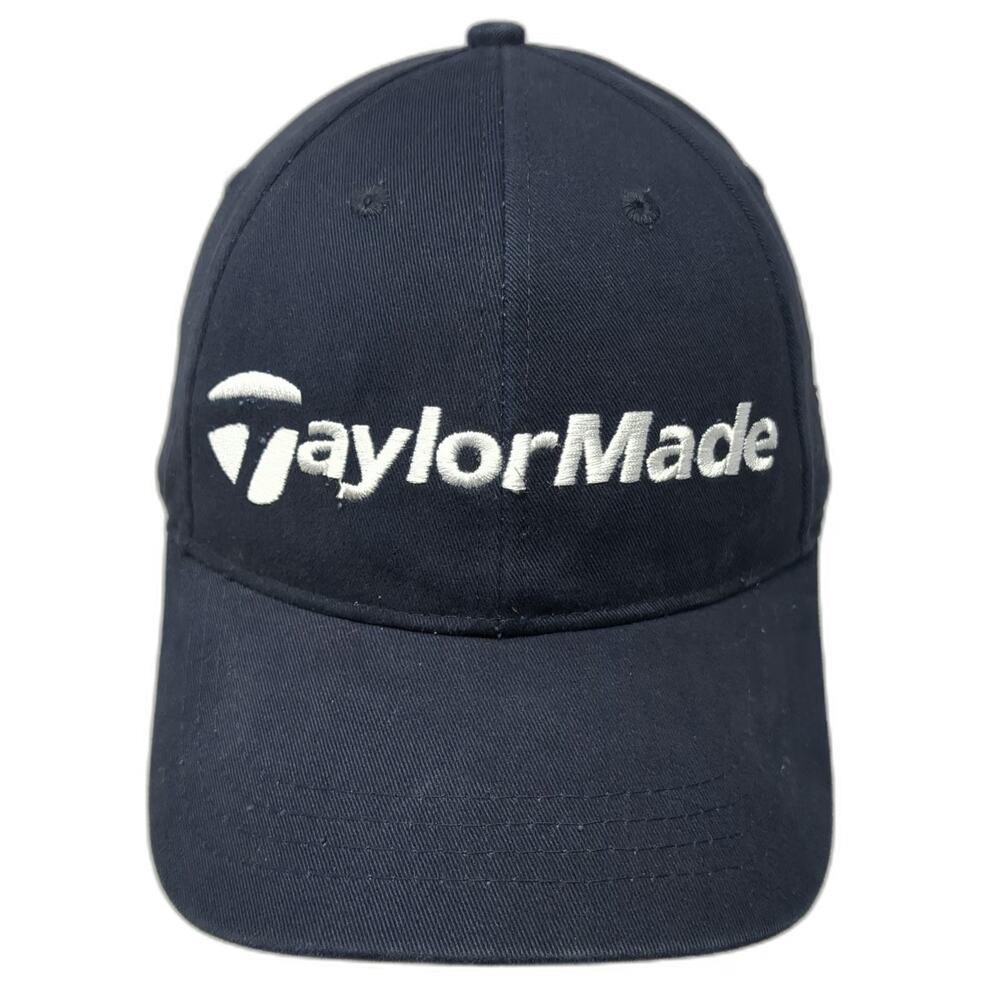 TaylorMade Baseball Cap Blue One Size J&L Electric Logo Adjustable Slideback Hat